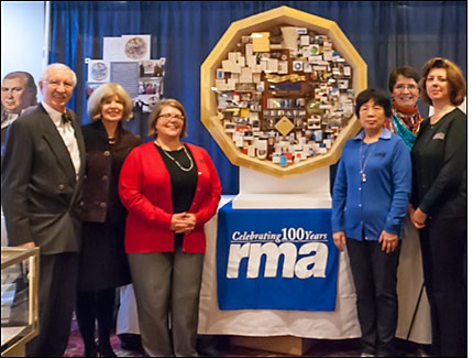 The centennial team at the RMA Conference 100th Anniversary History Booth.