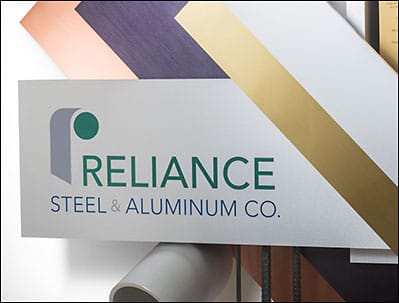 Reliance Steel 75th Anniversary Artwork Logo