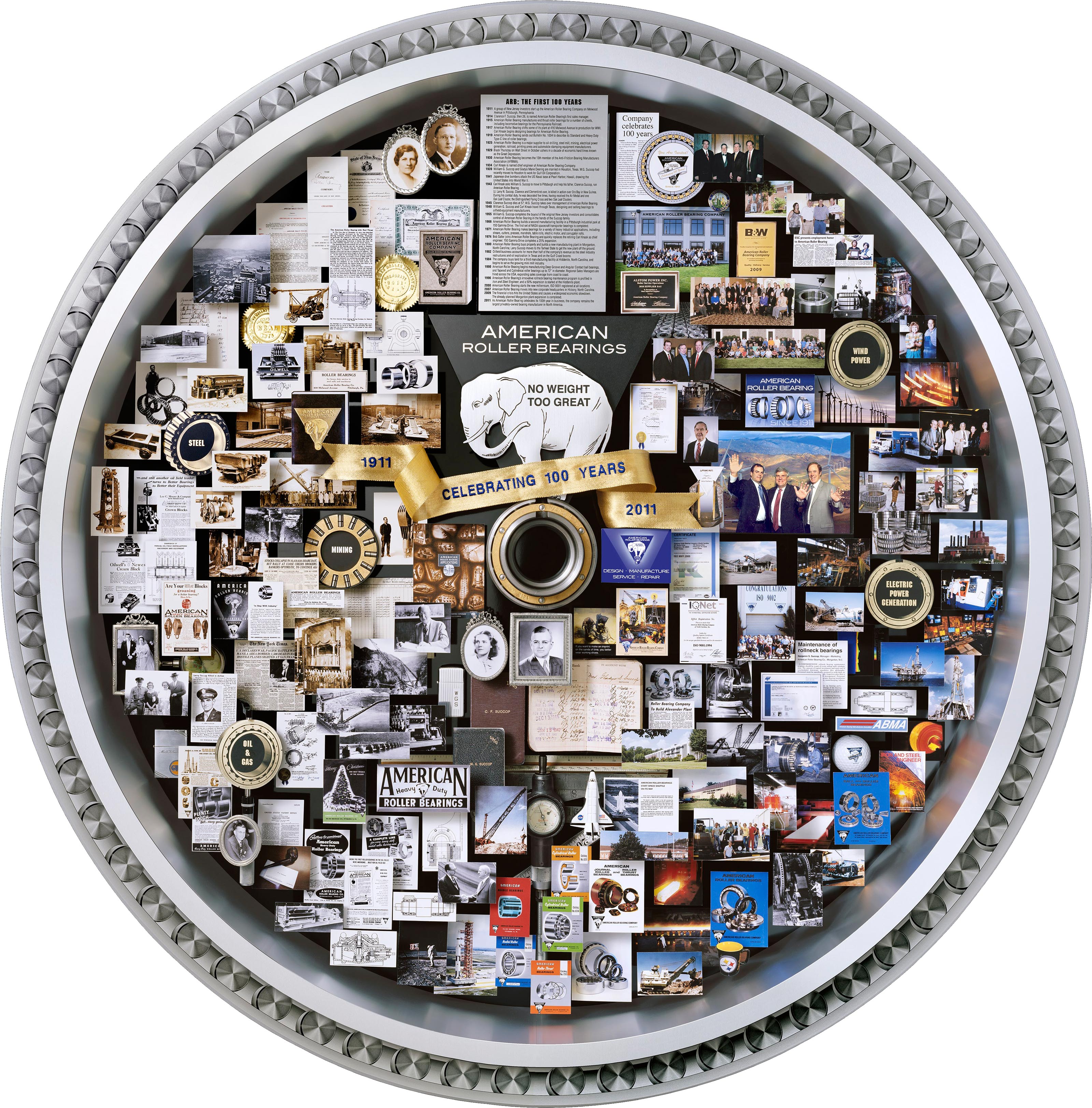 American Roller Bearing Centennial Art