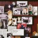 Large collage with over 50 items for Ernst and Young. This close-up shows small images framed in the collage.