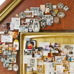 KingWorld Productions presented this artwork to Oprah Winfrey as a Christmas gift. The large collage celebrates her story from childhood to the success of The Oprah Winfrey Show. Close-up showcases miniaturized publications and photos in frames.