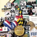 Large collage with over 50 items for the chairman of Ryland Homes. Close-up features The Ryland Group, Inc. RYL stock exchange medallion.