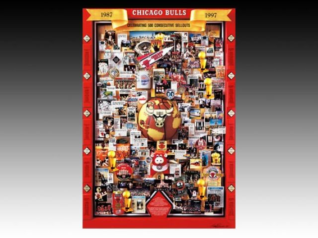 Chicago Bulls Collage | One of a Kind Art
