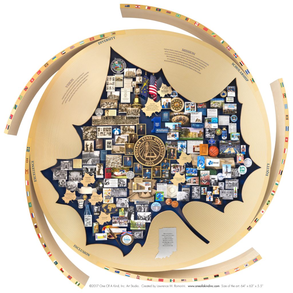 Indiana State University 150th Anniversary Visitors Center Lobby Art