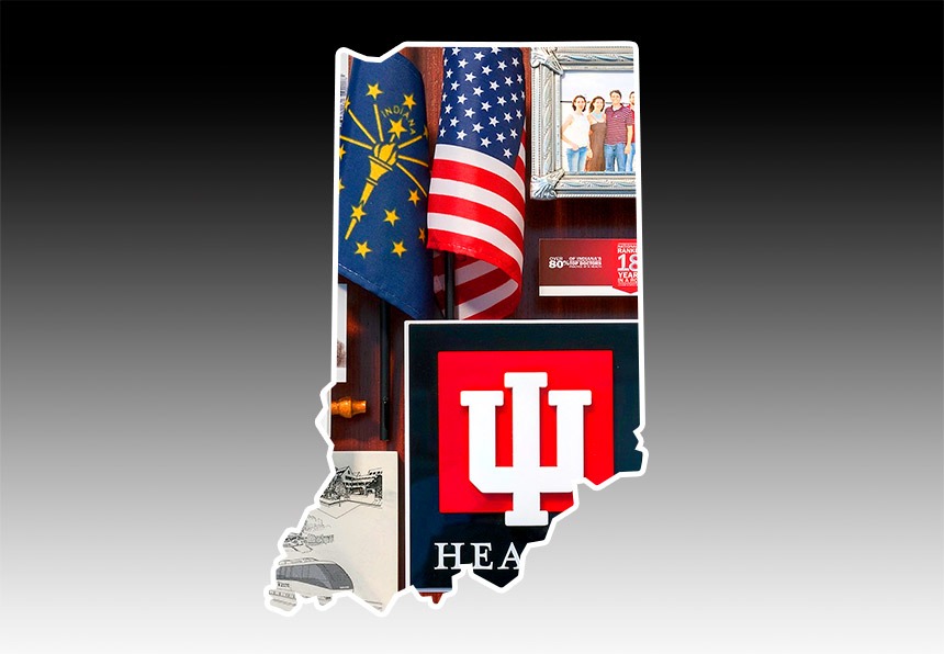 Indiana Banner | One of a Kind Art