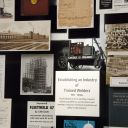 Close-up of 3D miniature objects in commemorative collage