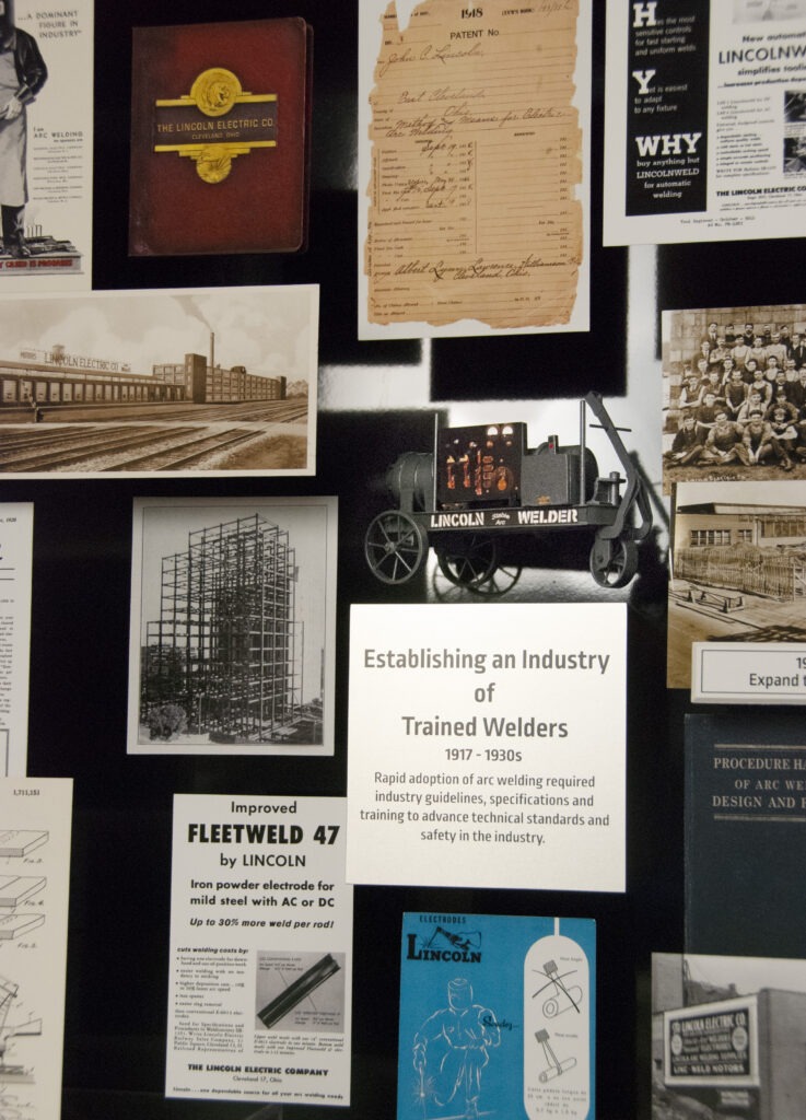 Close-up of 3D miniature objects in commemorative collage