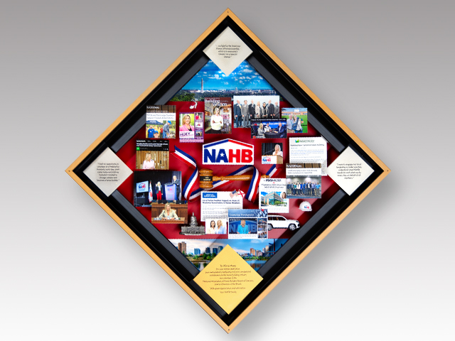 Diamond-shaped collage for NAHB Chair
