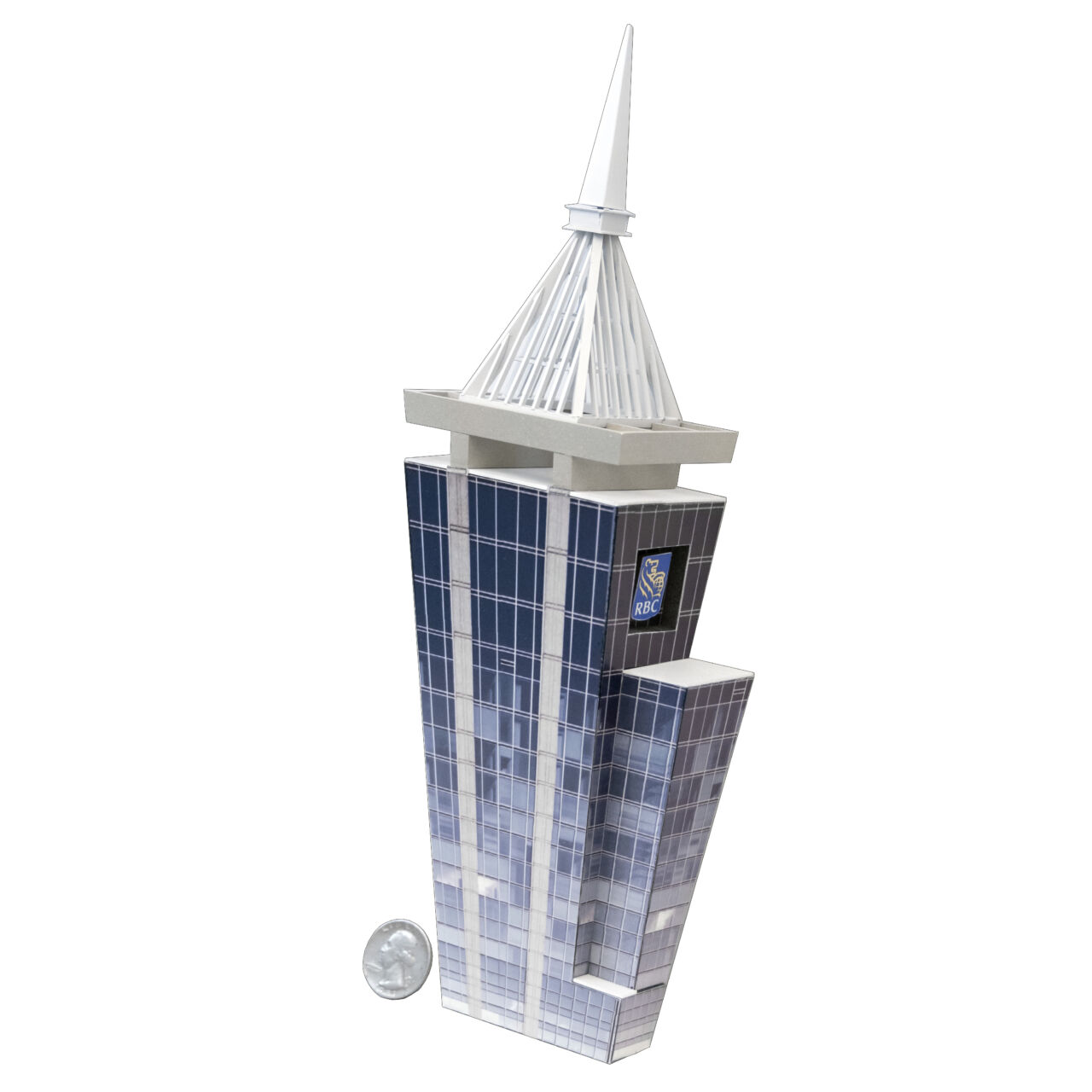 3D miniature replica of skyscraper