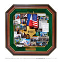 Octagon-shaped collage for Independent Bankers Association of Texas