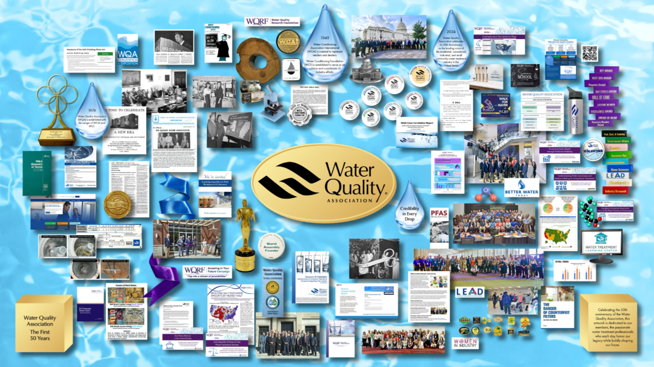 Screenshot of Water Quality Association's interactive artwork available through link in blog post