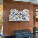 NVAR collage hanging on wall in lobby