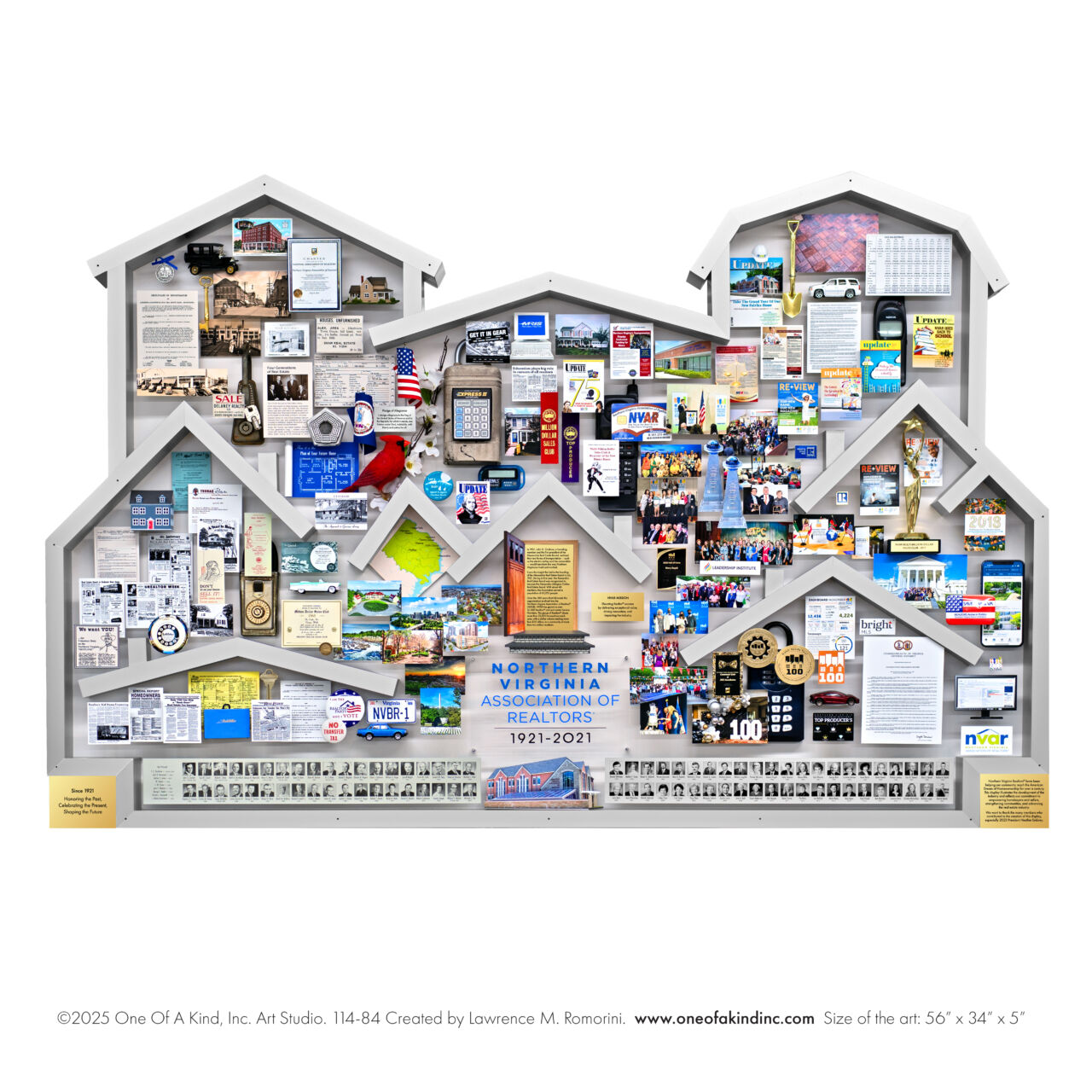 NVAR anniversary collage with sculptural rooftop background